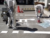 駐車場ライン・車椅子マーク