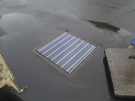 アスファルト水溜り解消