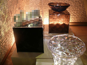 オブジェのライトアップ