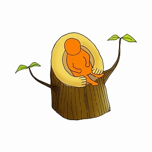 Baby log chair