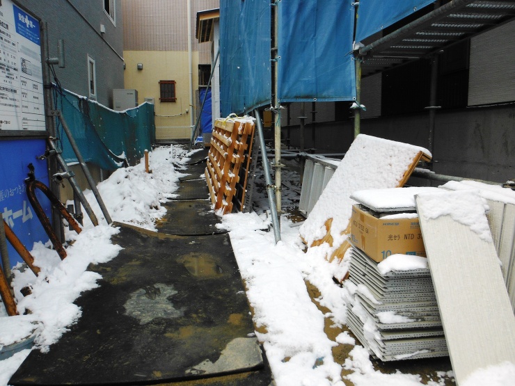 玄関前に広がる緑いっぱいの癒しの空間　（郡山市-K社様）