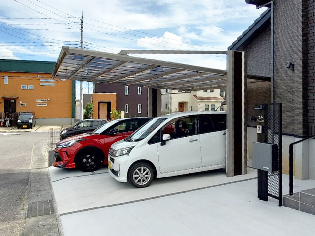 シックなカラー外構工事施工例 龍ヶ崎市 ...