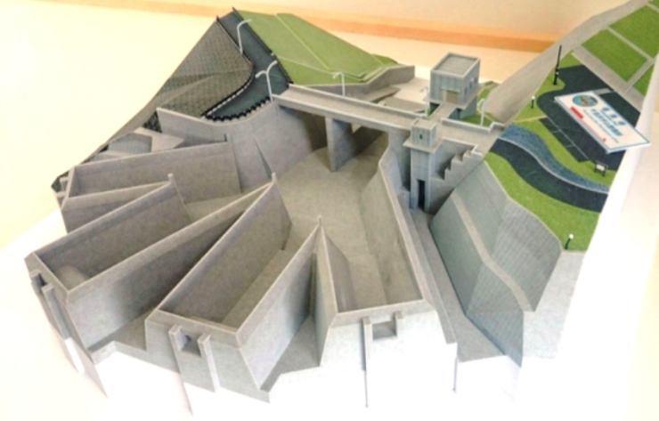 3D model of inflow section spillway (labyrinth)