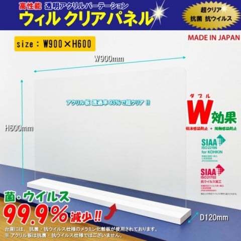 ウィルクリアパネル　900×600