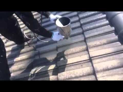 屋根　吹付塗装