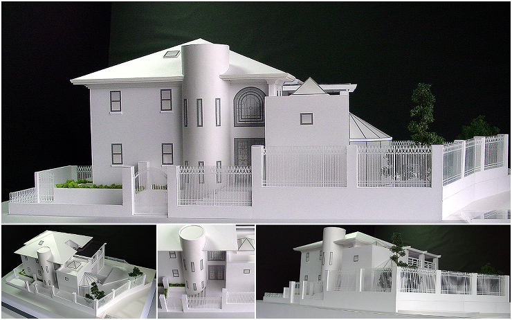 住宅模型・白外観模型