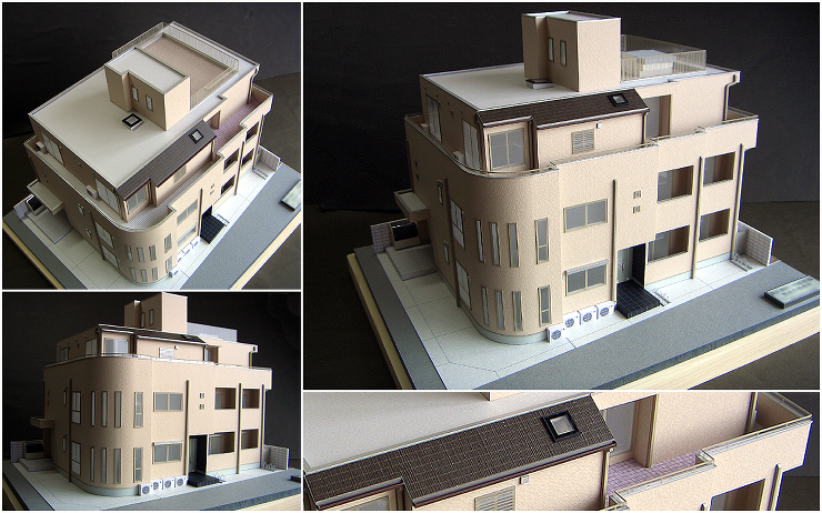 住宅模型・ｶﾗｰ外観模型