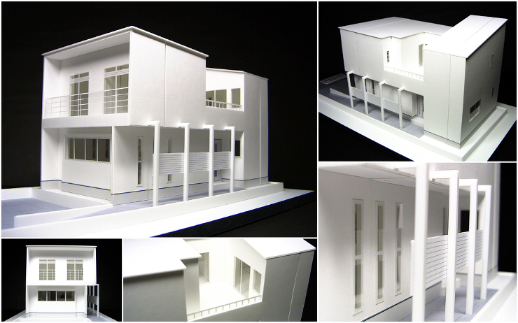 住宅模型・白間取模型・ホワイト模型・スタ...