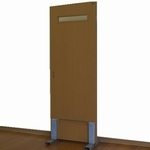 片開きドア ガラス入り ガラリ付き フラッシュ ダメージ [高]2000 [幅]723 [厚]36mm 【s0045】