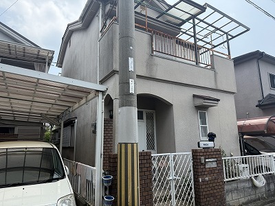 香芝市にて戸建て住宅の外壁塗装のご提案！　現場調査の内容！