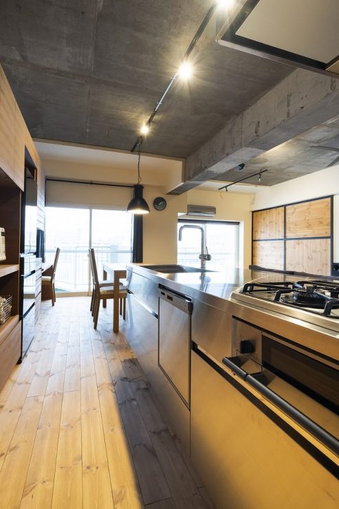 [after] オールステンレスのキッチン