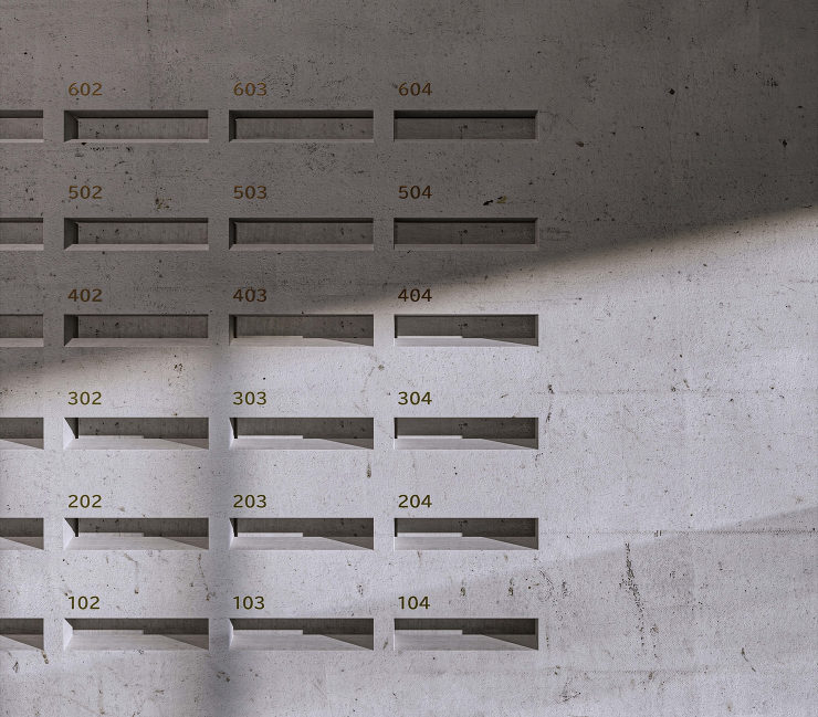 広告用CGパース制作：住宅・不動産事例 Apartment Building CGパース・建築パース 制作実績 メインビジュアル