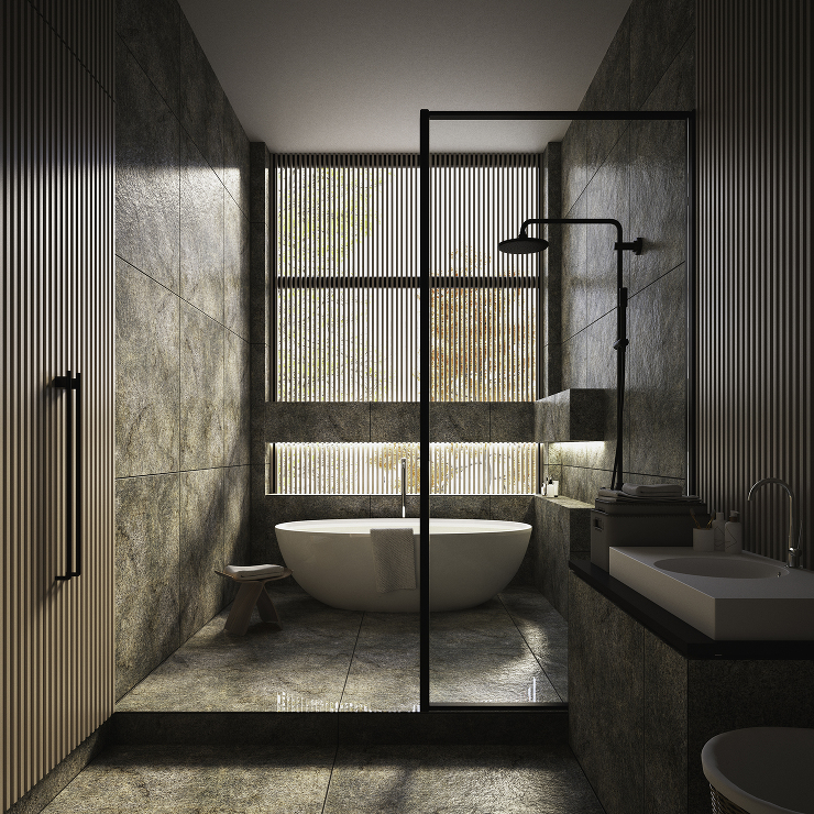 広告用CGパース制作：住宅・不動産事例 Luxury Mansion CGパース・建築パース 制作実績 図面03