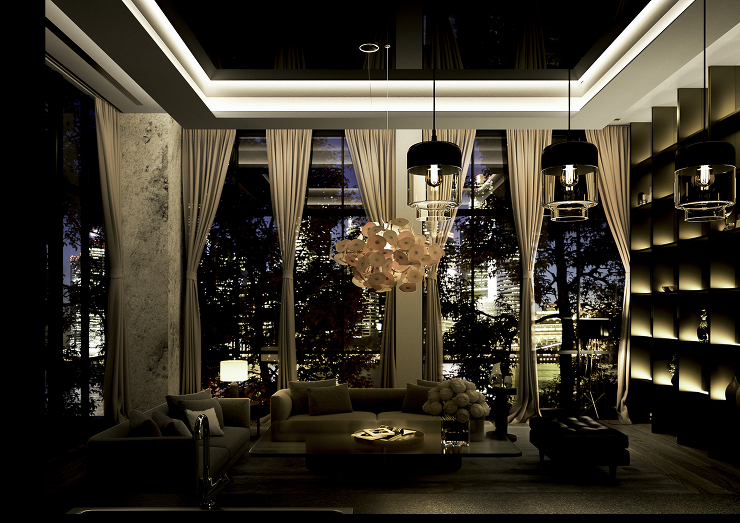 広告用CGパース制作：住宅・不動産事例 Luxury Mansion CGパース・建築パース 制作実績 図面06