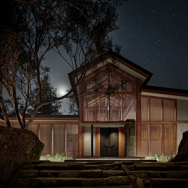 広告用CGパース制作：ホテル事例 Traditional Japanese Hotel CGパース・建築パース 制作実績 図面02