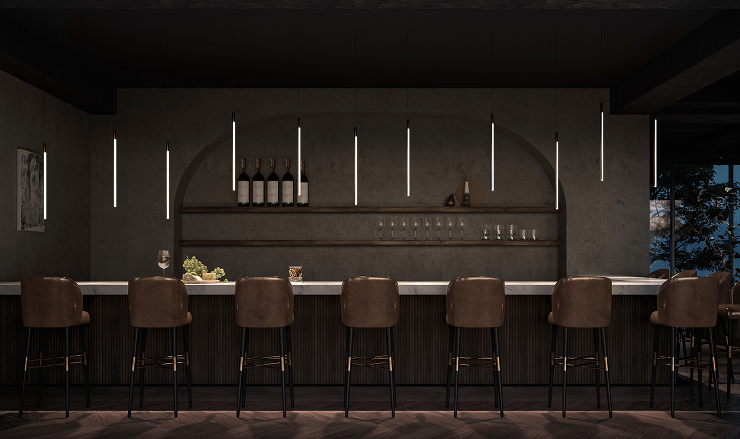 広告用CGパース制作：飲食店事例 Casual Restaurant in Tokyo CGパース・建築パース 制作実績 図面02