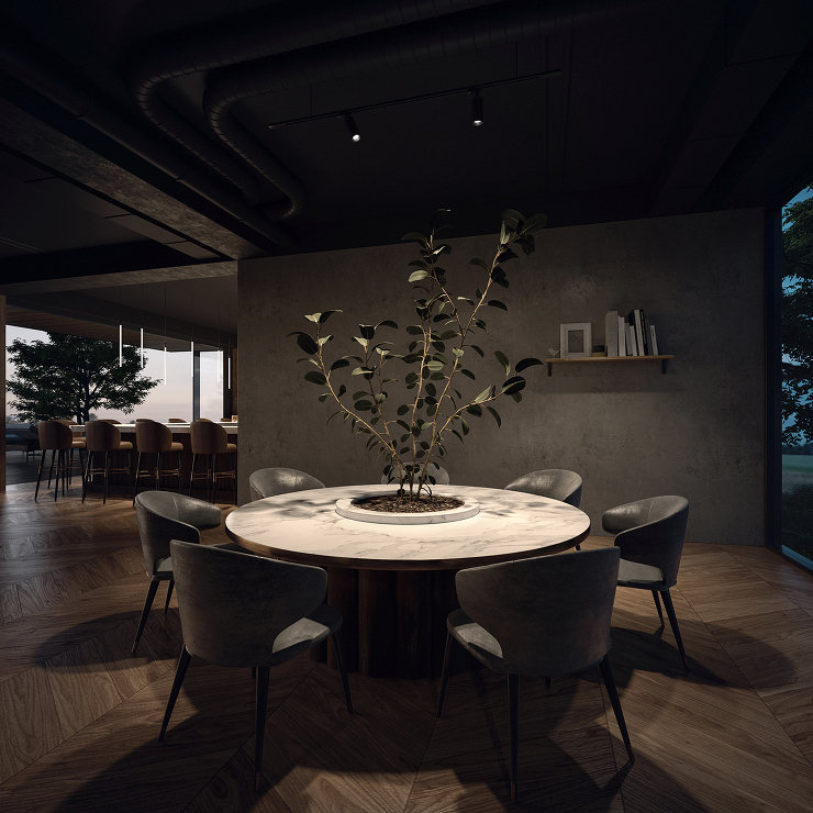 広告用CGパース制作：飲食店事例 Casual Restaurant in Tokyo CGパース 制作実績 図面03