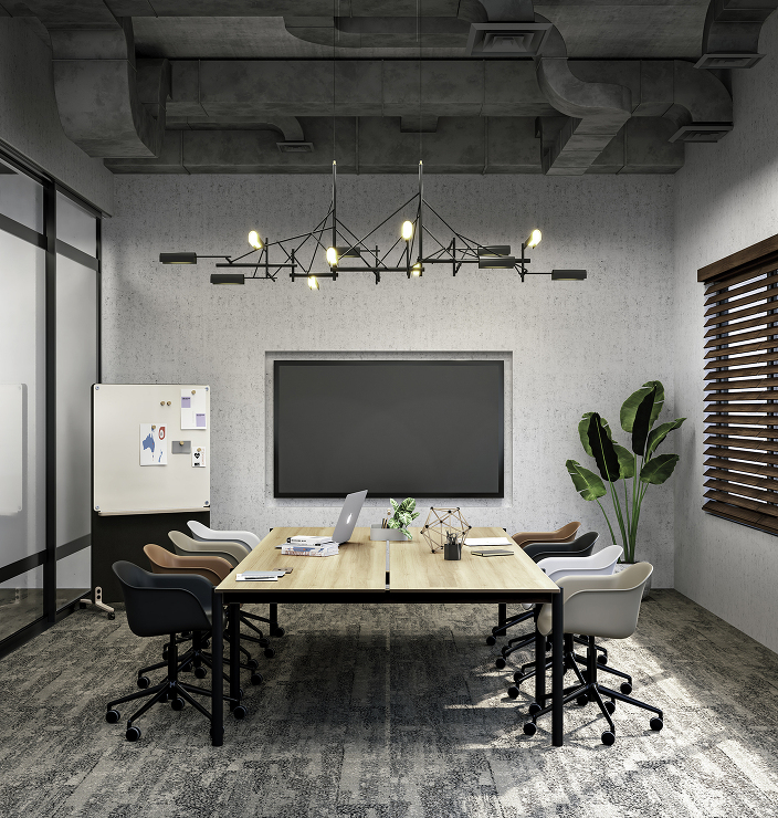 広告用CGパース制作：オフィス事例 Office CGパース・建築パース 制作実績 図面02