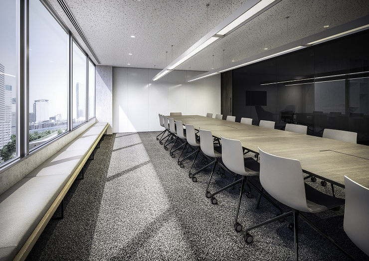 広告用CGパース制作：オフィス事例 Office CGパース・建築パース 制作実績 図面06