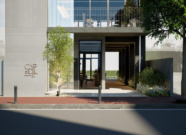 広告用CGパース&動画制作：住宅・不動産、オフィス事例<br />
 CADRE tamachi（東京） CGパース・建築パース 制作実績 図面02