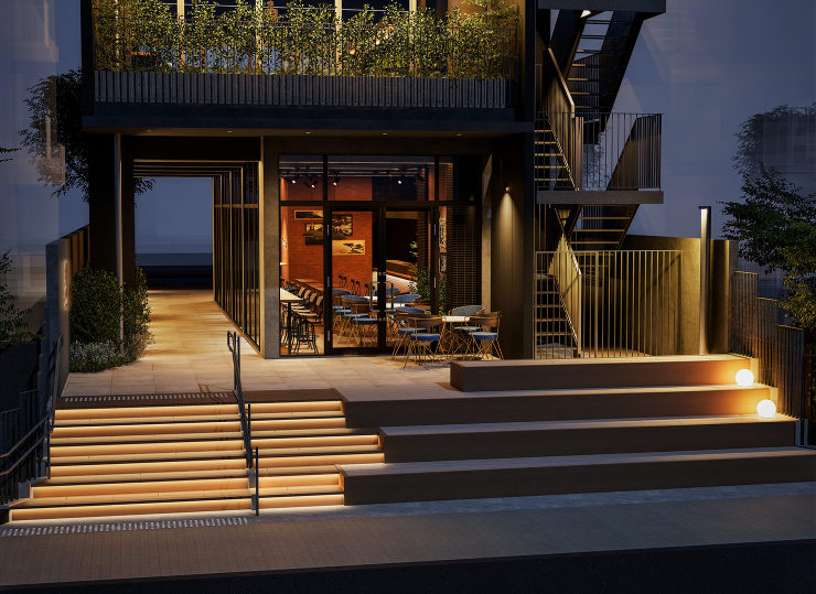 広告用CGパース&動画制作：住宅・不動産、オフィス事例<br />
 CADRE tamachi（東京） CGパース・建築パース 制作実績 図面05