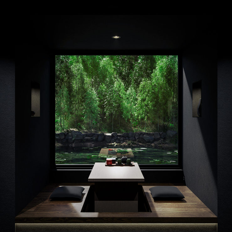 広告用CGパース制作：ホテル事例 Japanese traditional style Hotel CGパース・建築パース 制作実績 図面03