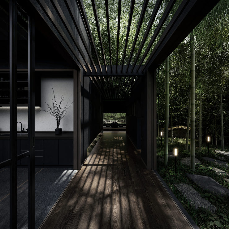 広告用CGパース制作：住宅・不動産事例 Japanese Home style CGパース 制作実績 図面02