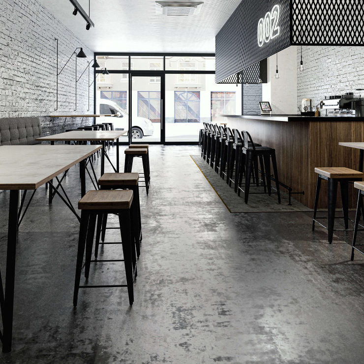 広告用CGパース制作：飲食店事例 Cafe CGパース・建築パース 制作実績 メインビジュアル