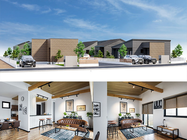 住宅 外観 内観パース