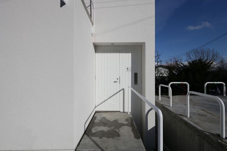 ５つのフロアレベルを持つスキップフロア住宅