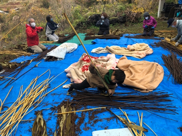 蒸し剥ぎ。。。 | 野の草 設計室