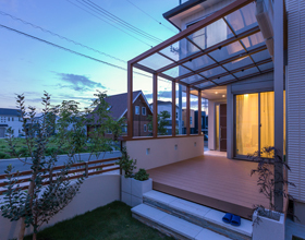 ?直線と優しいＲで描く　建物の雰囲気を変えるOpen Exterior Style?・・・豊橋市J様邸