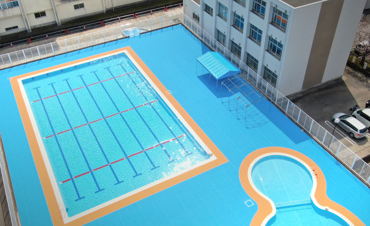 小学校屋外プール 改修工事｜(株)田淵建...