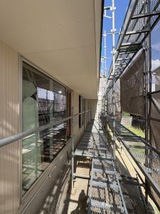 堺市西区の家　外壁工事とフローリング張り...