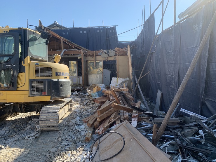 富田林の家　解体状況とプレカット打合せ。...
