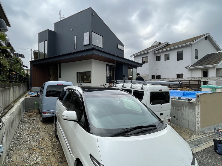 富田林の家　足場解体しました。 | 堺市...