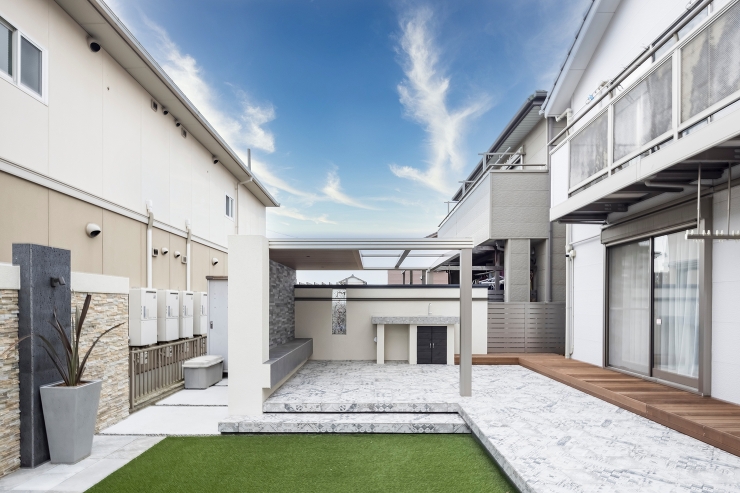 稲沢　外構　庭　ノエル