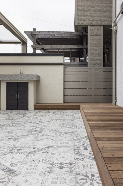 稲沢　外構　庭　ノエル