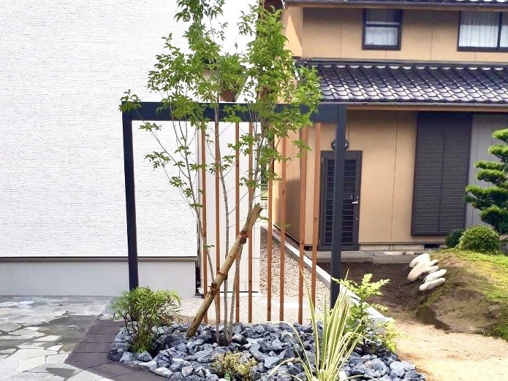 整った美しさ。現代風和モダン外構 | 和モダン