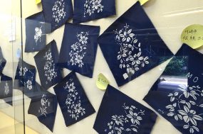 伝統工芸館ミニ展示「型染め（初級）」受講...