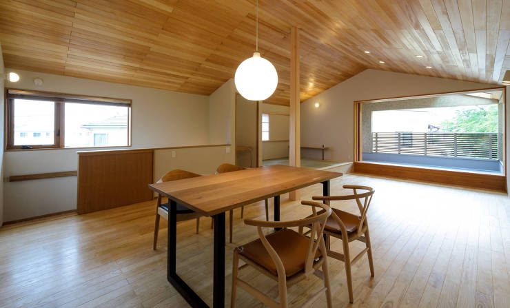 倉敷羽島の家　2階リビング＋アウトドアリビング