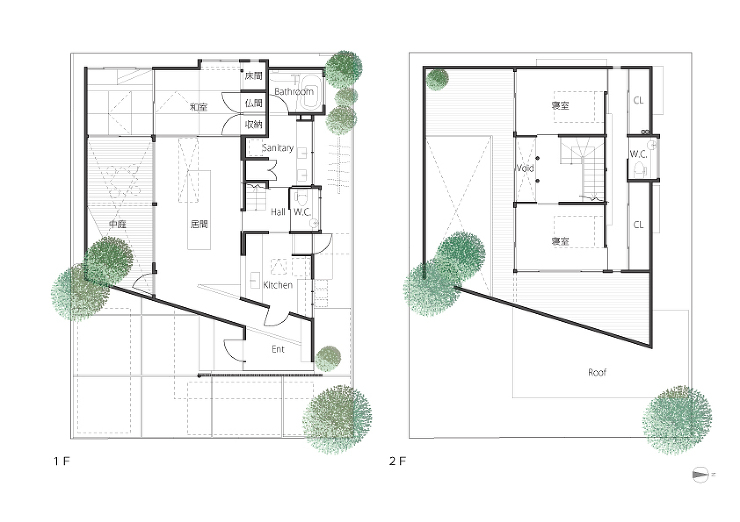 囲炉裏の住宅／大阪府 - 建築実例 - ...