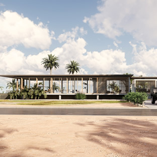 建築　外観パース　三重　マンション