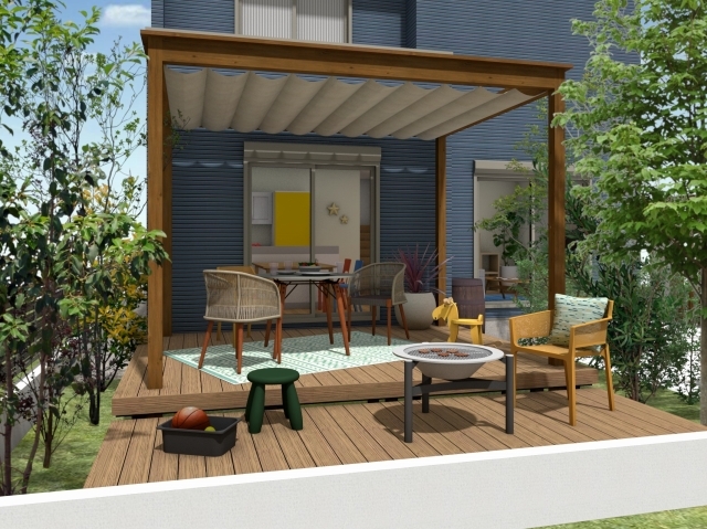 ウッドデッキの屋根はDIYでも付けられるけど…