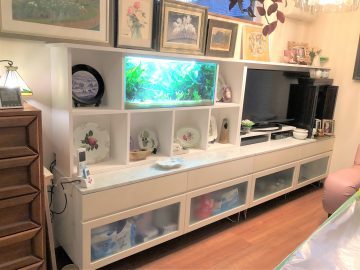 水槽を組み込んだオーダーリビングボード｜...