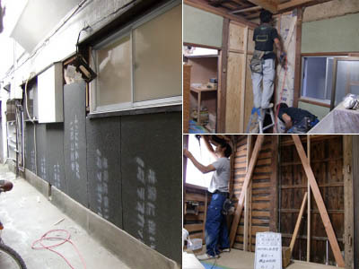 木造２階建て耐震補強工事