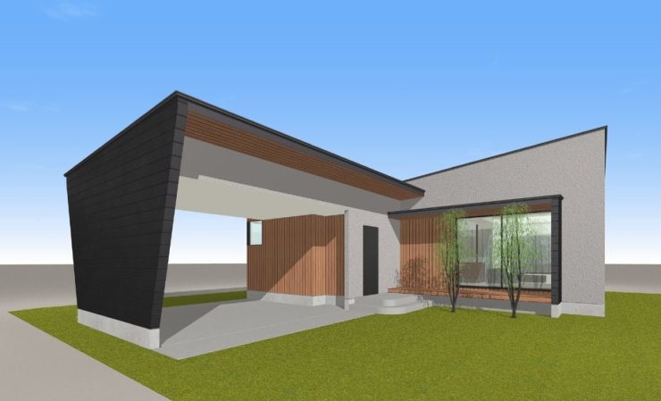 郡上の家 外観デザイン変更- 岐阜の建築...