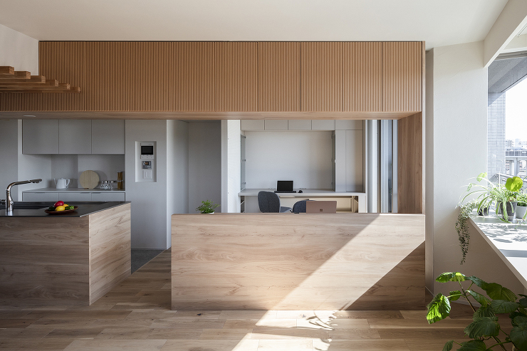 オーダー家具の家_リビング | 横浜 建築設計事務所 建築家|