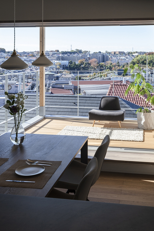 借景の中に暮らす家_テラス | 横浜 建築設計事務所 建築家|