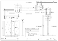 003折れ戸木枠図木製折れ戸建具図